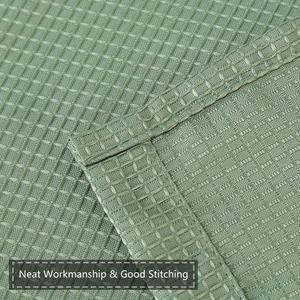 Rideaux <span class=keywords><strong>de</strong></span> <span class=keywords><strong>douche</strong></span> imperméables en tissu polyester gaufré <span class=keywords><strong>vert</strong></span> <span class=keywords><strong>sauge</strong></span> 72 pouces x 72 pouces pour salle <span class=keywords><strong>de</strong></span> bain - Product Image 3