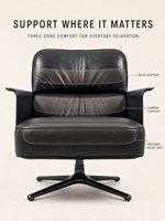 Fauteuil d'appoint moderne OEM ODM avec revêtement en cuir pleine fleur ou en tissu chenille haut de gamme, idéal pour les meubles de chambre d'hôtel