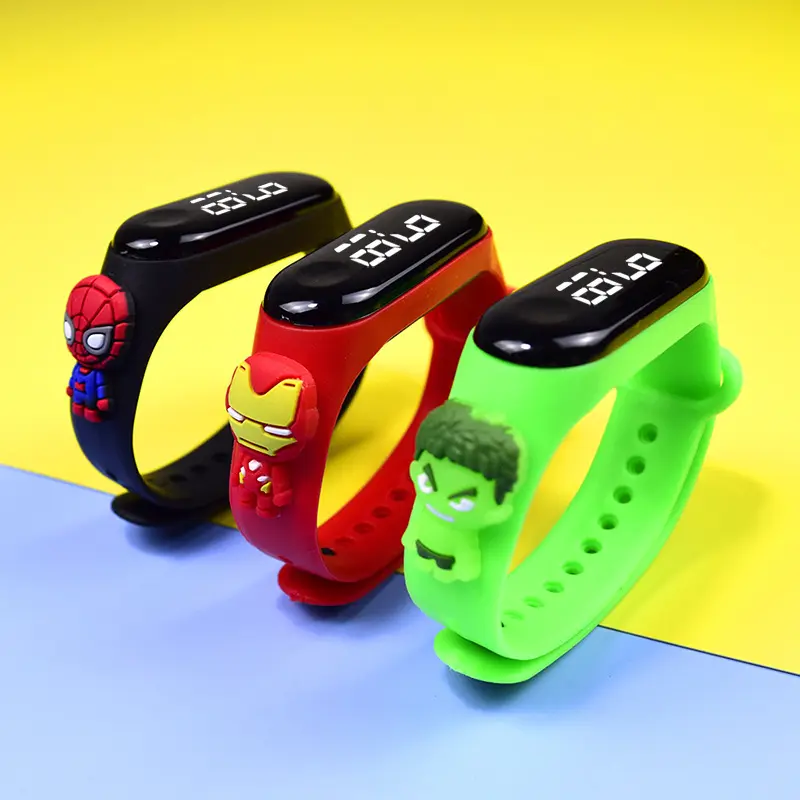 watch 2021 one dollar animals led watch spiderman stitch bracelet kidz children touchscreen cartoon hot sell kids watch