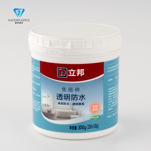 Pot en plastique blanc de 1 L avec couvercle facile à ouvrir, <span class=keywords><strong>parfait</strong></span> pour les produits alimentaires de vente au détail et la personnalisation de la marque - Product Image 1