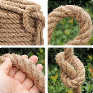 Cuerda de Yute de 25 mm de Grosor, Cuerda Trenzada Resistente para Juegos de Tira y Afloja, Decoración del Hogar, Manualidades, Barandillas, Opciones de Fibra Natural de Manila y Sisal - Product Image 4