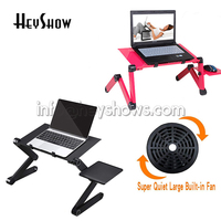 Support universel d'ordinateur Portable, bureau en aluminium, pour lit, PC, présentoir, pliable, ventilé, avec tapis de souris