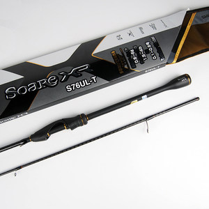 Canne à pêche Soare Xr Lure Rod 6m Ultralight pour la pêche au bar en eau douce, action extra rapide, guides SIC - Product Image 1