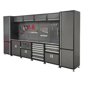 Customizable Heavy-Duty Rolling Toolbox Cabinet Workshop Mechanics Garage Worktop with Wheels and Drawers OEM Support