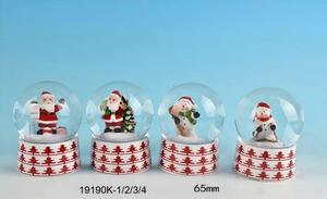 Globo de Nieve Navideño al por Mayor, de Resina, con Santa <span class=keywords><strong>Claus</strong></span> y Muñeco de Nieve, Iluminación LED, Decoración para el Hogar, Regalos Navideños, Diseño Personalizado - Product Image 5