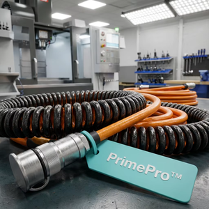 Cable de Control en Espiral PrimePro 600V, Conductor de Cobre, Aislamiento de PVC Impermeable IP67, Resorte para Maquinaria Robótica y CNC - Product Image 2