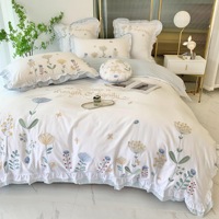 Ensemble de draps de lit Layce Patchwork, style uni, imprimés de luxe, pour chambre à coucher ou hôtel