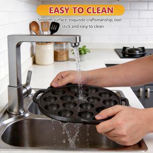 <span class=keywords><strong>Sartén</strong></span> Profesional para Takoyaki <span class=keywords><strong>de</strong></span> 15 Orificios - Hierro Fundido Resistente, Ecológica, Envío Rápido a Compradores Globales - Product Image 4