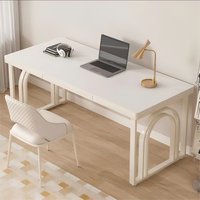 Bureau d'ordinateur moderne DESIN blanc crème, surface en métal écologique, pour la maison, le bureau, l'étude, l'écriture, origine Chine, vente en gros