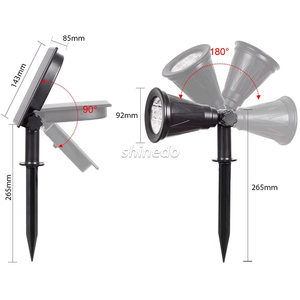 Il miglior faretto ad energia solare impermeabile per l'illuminazione del paesaggio del cortile esterno senza fili del giardino - Product Image 4