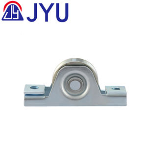 Roue à roulement simple en acier durable avec rainure U/Y/V <span class=keywords><strong>de</strong></span> rail <span class=keywords><strong>de</strong></span> roulette rigide pour le support <span class=keywords><strong>de</strong></span> montage à vis d'installation <span class=keywords><strong>de</strong></span> porte - Product Image 1