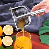 Presse-citron manuel en acier inoxydable Premium Presse-agrumes pour jus de fruits, citron et citron vert Presse-agrumes à main pour orange