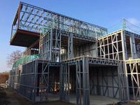 Structure résidentielle personnalisable et durable de structure métallique de maison préfabriquée de duplex