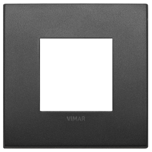 Vimar Placca Classic 2M Grafite Matt Wall <b>Switch</b> Cover 9.6x9.6cm - Product Image 1