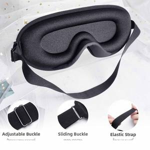 Wholesale 3D Sleep Natural Sleeping Eye Comfort Three Dimensional Design <b>Memory</b> Foam Face Eyeshade Night Breathable - Product Image 4
