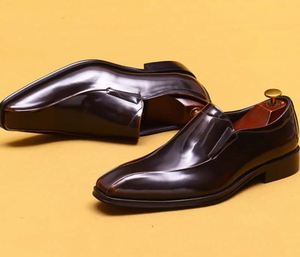 Chaussures habillées Oxford pour homme en cuir véritable, style britannique, à lacets, pour mariage, affaires, avec détails à pampilles, respirantes, semelle en caoutchouc - Product Image 5