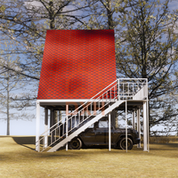 Cabines Triangulaires Modulaires Préfabriquées Personnalisées, Conteneur Mobile, Maison Préfabriquée, Appartement à Assemblage Rapide, Panneau Sandwich en Acier pour Extérieur