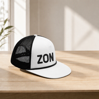 Casquette Trucker à Visière Plate à Cinq Panneaux Festive à Profil Bas pour Adolescents Garçons