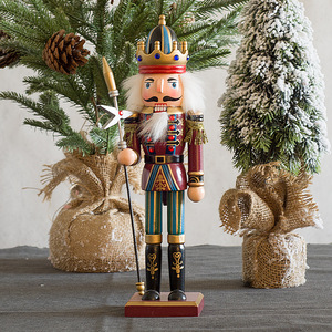 Thủ Công Bằng Gỗ Giáng Sinh Đảng Trang Trí Sơn Bằng Gỗ <span class=keywords><strong>Nutcracker</strong></span> Bóng Hình Dạng Xmas Thủ Công Mỹ Nghệ Giáng Sinh Đồ Chơi Trang Trí - Product Image 5