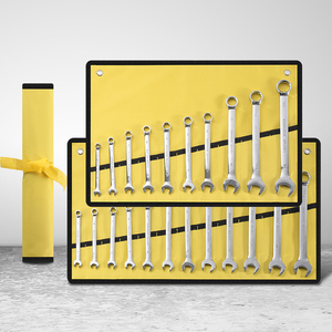 Sac en toile 12 pièces, kit d'outils de réparation automobile manuels, ensemble de clés à anneau multifonctionnel - Product Image 1