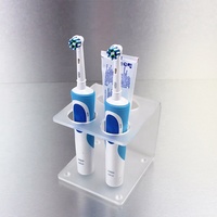 Acrylique porte-brosse à dents pour brosses à dents électriques