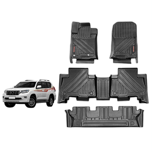 Tapis de sol de voiture imperméables en TPE avec logo personnalisé pour Toyota Land Cruiser Prado LC150 7 places 2010-2022 - Product Image 2