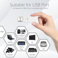 Lecteur de cartes Micro SD USB 3.0 2-en-1 SD TF, adaptateur USB, vente en gros directe d'usine