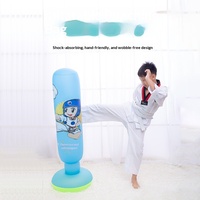 Colonne de boxe gonflable en PVC Hongcai, design Roly-Poly, en stock, directement de l'usine ; Publicité personnalisable