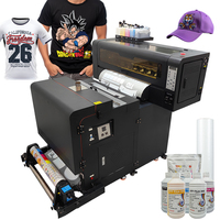 Imprimante jet d'encre à double tête d'impression avec circulation d'encre blanche, imprimante DTF pour film, pour impression par transfert thermique sur T-shirts, casquettes et textiles