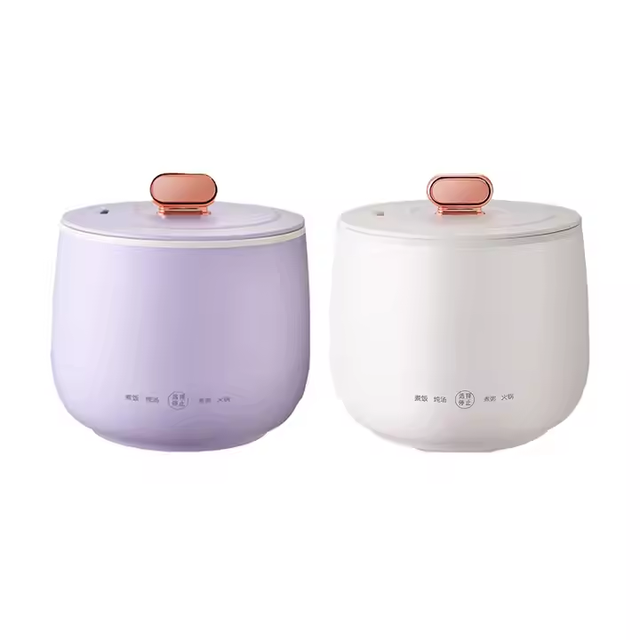 Multifunction 1.8L 220V Electric Lunch Box Rice Cooker with Non-Stick Coating Tempered Glass Lid Household Use