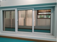 Fenêtre coulissante horizontale en PVC pour clients, système de fenêtre et de porte en PVC, insonorisée et isolée thermiquement, fenêtre en PVC