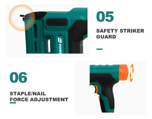 Chiodatrice/Graffatrice <span class=keywords><strong>a</strong></span> Batteria 2-in-1 CN20 21V, 15-32mm, Anti-inceppamento, per Lavorazione del Legno e Decorazione Mobili, Kit Utensili Professionali - Product Image 4