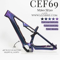 VTT électrique léger Bafang M510RS CEF69 29er Boost avec écran DPC030, batterie 835Wh, cadre carbone Enduro, suspension intégrale, freins à disque