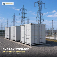 Système de stockage d'énergie de 40 pieds 1,2 MWh, conteneur solaire au lithium, refroidissement liquide, solution de centre de données modulaire tout-en-un CAN