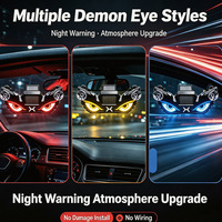 Feux d'avertissement solaires LED pour voiture KEBOSIED, lumières décoratives pour fenêtre, lumières solaires respirantes