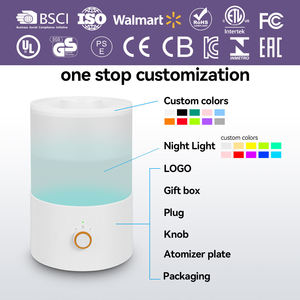 Umidificatore a Ultrasuoni da 3,5L con Riempimento dall'Alto, Nebbia Fredda, Controllo Smart Touch, Display <span class=keywords><strong>Digitale</strong></span>, <span class=keywords><strong>Umidostato</strong></span> e Timer per Camera da Letto - Product Image 2