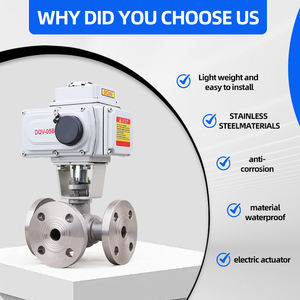 Válvula de Esfera Motorizada Elétrica DQ de 3 Polegadas com Atuador Elétrico de 24V, Flange em Aço Inoxidável, Válvula de Esfera Motorizada de 3 Vias - Product Image 6