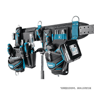 Kit de ceinture porte-outils Makita, 15 à 19 poches, sangle réglable, capacité de 200 lb pour électriciens - Product Image 5