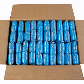 כיסוי נעל cpe פלסטיק הגנה כחולה עמיד למים אנטי להחליק משטח נעליים בית חולים 3 גרם\יחידה - Product Image 2