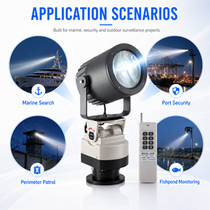 Projecteur LED haute luminosité IP66 étanche 600W avec lumière <span class=keywords><strong>de</strong></span> navigation 6000K, projecteurs <span class=keywords><strong>de</strong></span> recherche pour bateaux, éclairage marin - Product Image 2