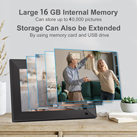 Écran tactile de 10.1 pouces Smart Wifi IPS HD Cloud cadre Photo numérique avec 16 go de stockage partagez des photos via Frame