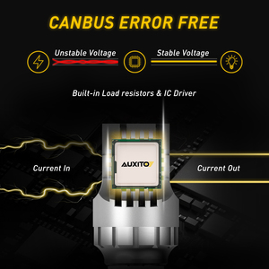 Ampoules LED Auxito améliorées 7443 blanches, 400 % plus lumineuses, remplacement pour feux arrière, feux de recul, feux de jour (DRL) et feux de stationnement, 2 pièces - Product Image 5