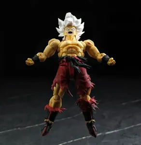 En stock N&T Studio Son Goku Figures <span class=keywords><strong>Dragon</strong></span> Ssj N T Goku SHF Battle Damaged 3.0 Anime Action Figures Collectible Model Toys - Product Image 5