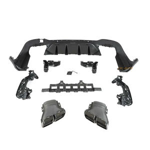 Lèvre de pare-chocs arrière diffuseur arrière style GLC63 AMG pour <span class=keywords><strong>Mercedes</strong></span> Benz classe <span class=keywords><strong>GLC</strong></span> X253 AMG GLC43 2017 <span class=keywords><strong>2018</strong></span> 2019 GLC250 GLC300 - Product Image 4