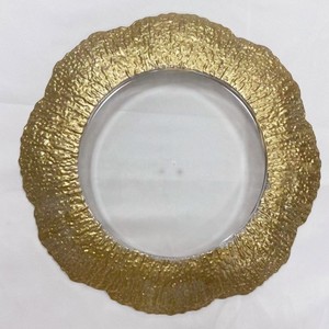 New Ideas Plastic Charger Plate Gold Beaded Party Supplies Cheap 13 Inch Charger Plate for Wedding <strong>Decorating</strong> <strong>Catering</strong> - Product Image 5