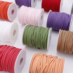 Cordon en Faux Suédine de Haute Qualité et Durable de 3 mm pour Étiquettes Cadeaux et Nœuds, 50 Yards/Rouleau - Product Image 1