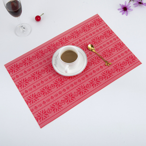 Mantel <span class=keywords><strong>Individual</strong></span> <span class=keywords><strong>de</strong></span> <span class=keywords><strong>PVC</strong></span> Tejido, Ecológico, Personalizable, Multifuncional, Fácil <span class=keywords><strong>de</strong></span> Limpiar, para Decoración Navideña - Product Image 2