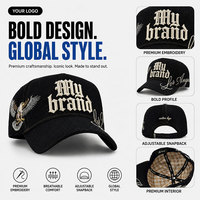 Casquette de baseball en jean avec logo personnalisé, broderie 3D en relief, snapback, streetwear unisexe, été, vente en gros, marque privée, usine OEM