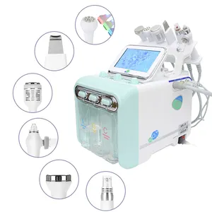 USA Lager 6 in 1 H2O2 Hydro Mikro derma brasion Instrument Haydra Oxigen Derma brasion Maschine für die Gesichts behandlung