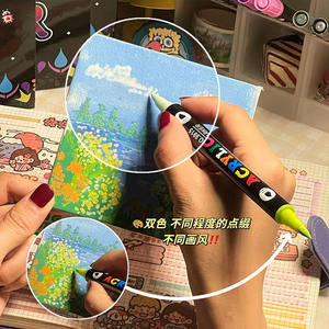 Échantillons gratuits Marqueurs d'<span class=keywords><strong>aquarelle</strong></span> à <span class=keywords><strong>double</strong></span> <span class=keywords><strong>pointe</strong></span> non toxiques en <span class=keywords><strong>feutre</strong></span> et acrylique Lavables Ensemble de papeterie scolaire de 36 pièces pour projets artistiques - Product Image 4